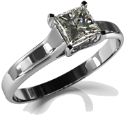 Diamond Solitaire from Silver Owl Jewelers